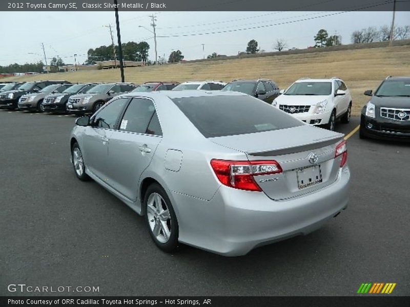 Classic Silver Metallic / Black 2012 Toyota Camry SE