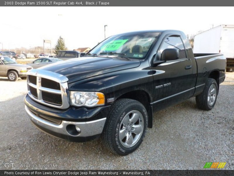 Black / Taupe 2003 Dodge Ram 1500 SLT Regular Cab 4x4