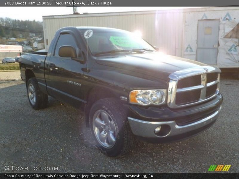 Black / Taupe 2003 Dodge Ram 1500 SLT Regular Cab 4x4