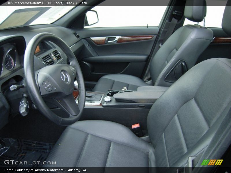 Black / Black 2009 Mercedes-Benz C 300 Sport