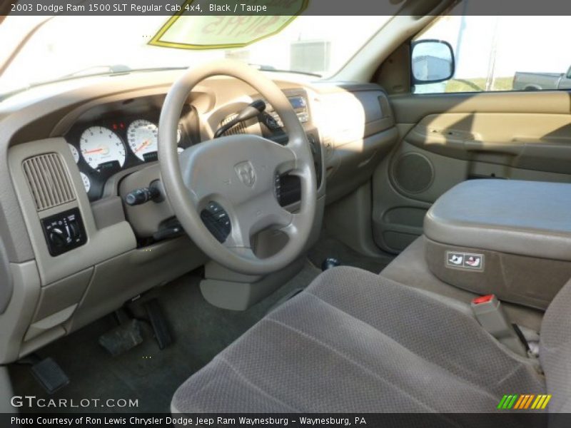 Black / Taupe 2003 Dodge Ram 1500 SLT Regular Cab 4x4