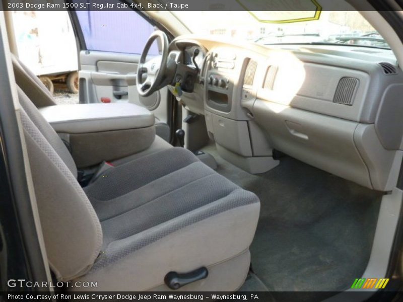Black / Taupe 2003 Dodge Ram 1500 SLT Regular Cab 4x4