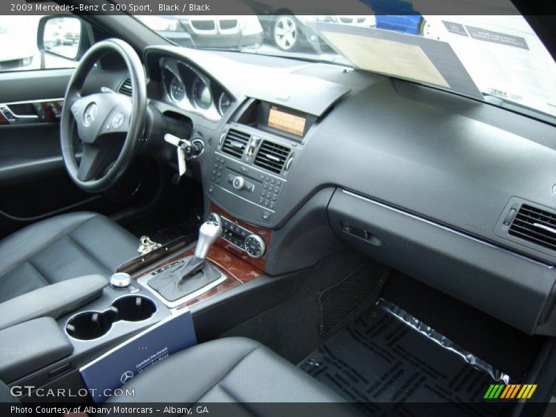 Black / Black 2009 Mercedes-Benz C 300 Sport