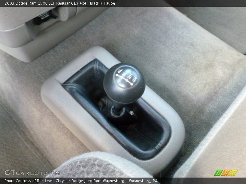 Black / Taupe 2003 Dodge Ram 1500 SLT Regular Cab 4x4