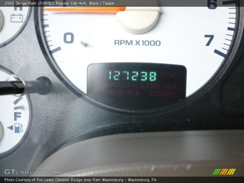 Black / Taupe 2003 Dodge Ram 1500 SLT Regular Cab 4x4