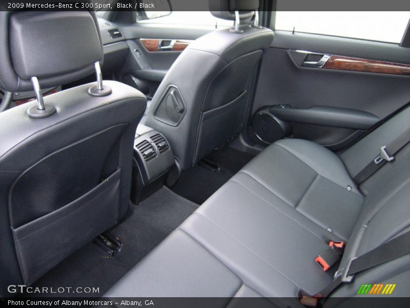 Black / Black 2009 Mercedes-Benz C 300 Sport