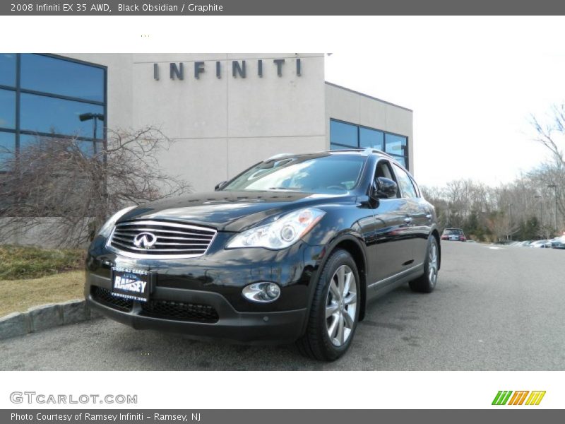 Black Obsidian / Graphite 2008 Infiniti EX 35 AWD