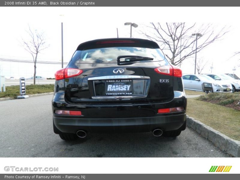 Black Obsidian / Graphite 2008 Infiniti EX 35 AWD