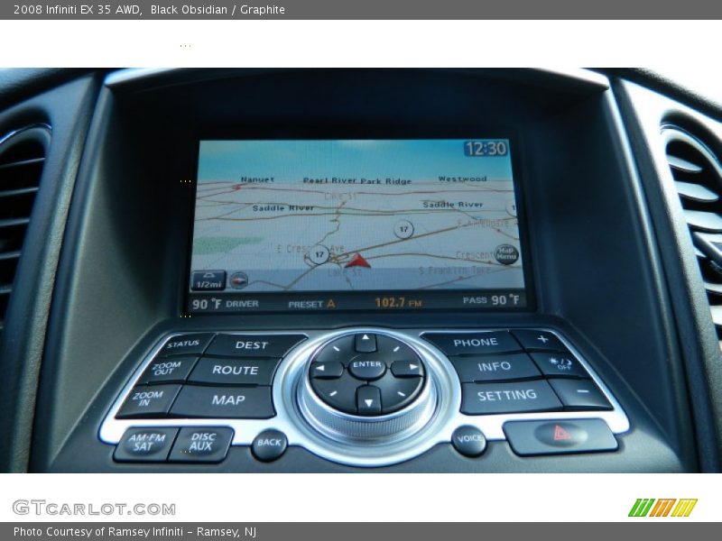 Black Obsidian / Graphite 2008 Infiniti EX 35 AWD