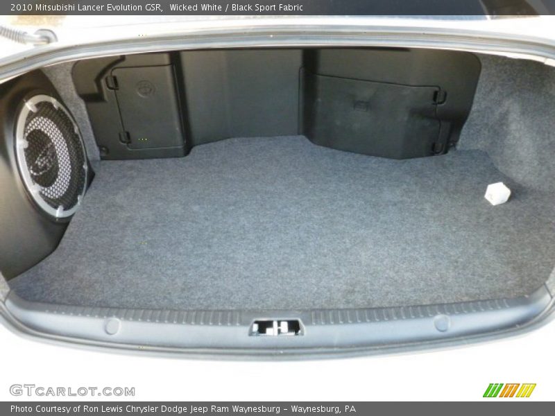 Wicked White / Black Sport Fabric 2010 Mitsubishi Lancer Evolution GSR