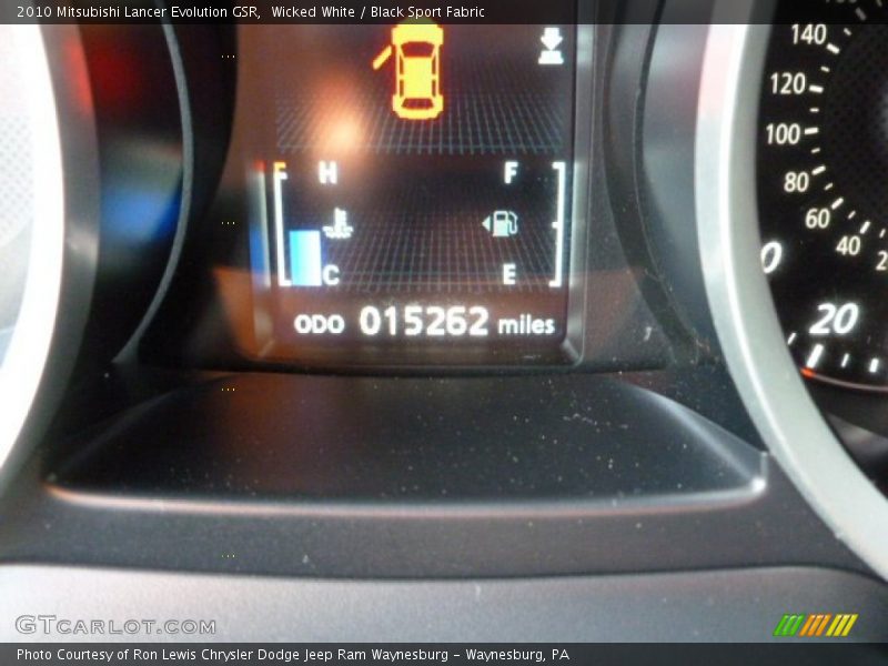Wicked White / Black Sport Fabric 2010 Mitsubishi Lancer Evolution GSR