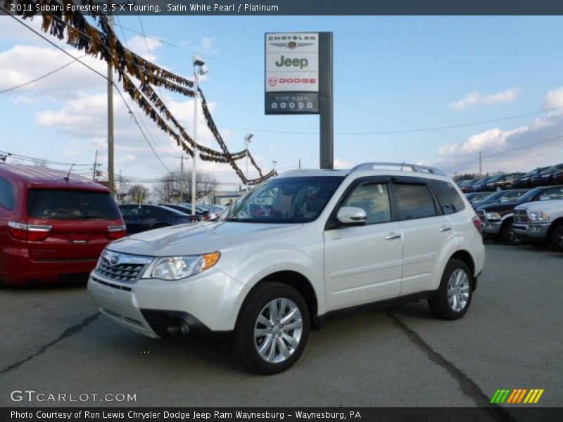 Satin White Pearl / Platinum 2011 Subaru Forester 2.5 X Touring