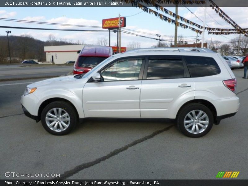 Satin White Pearl / Platinum 2011 Subaru Forester 2.5 X Touring