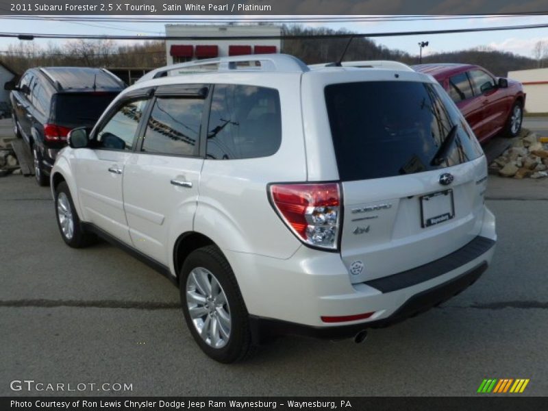 Satin White Pearl / Platinum 2011 Subaru Forester 2.5 X Touring