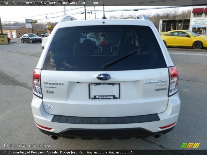 Satin White Pearl / Platinum 2011 Subaru Forester 2.5 X Touring