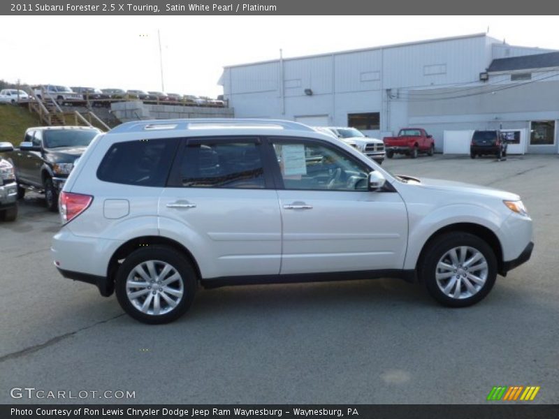 Satin White Pearl / Platinum 2011 Subaru Forester 2.5 X Touring