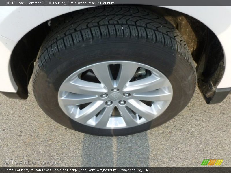 Satin White Pearl / Platinum 2011 Subaru Forester 2.5 X Touring