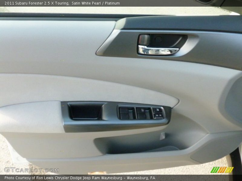 Satin White Pearl / Platinum 2011 Subaru Forester 2.5 X Touring