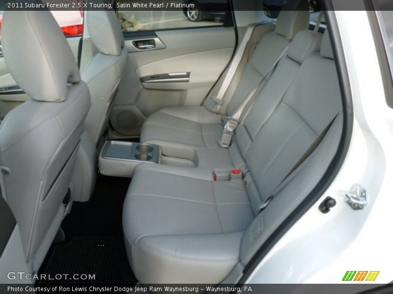 Satin White Pearl / Platinum 2011 Subaru Forester 2.5 X Touring