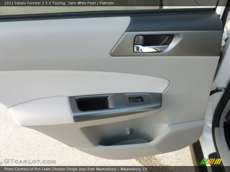 Satin White Pearl / Platinum 2011 Subaru Forester 2.5 X Touring