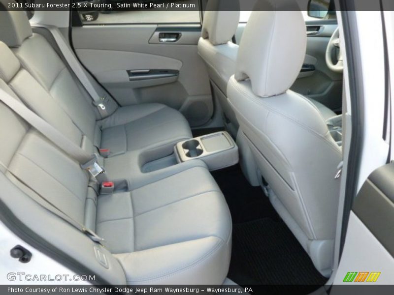 Satin White Pearl / Platinum 2011 Subaru Forester 2.5 X Touring