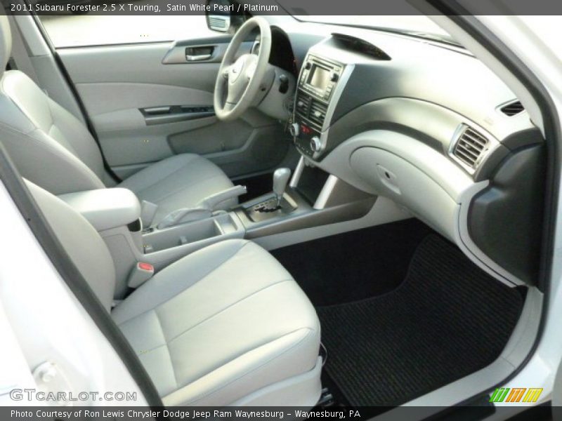 Satin White Pearl / Platinum 2011 Subaru Forester 2.5 X Touring