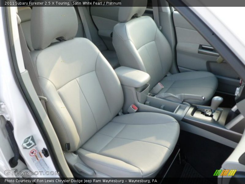 Satin White Pearl / Platinum 2011 Subaru Forester 2.5 X Touring