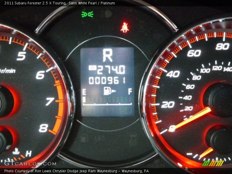 Satin White Pearl / Platinum 2011 Subaru Forester 2.5 X Touring