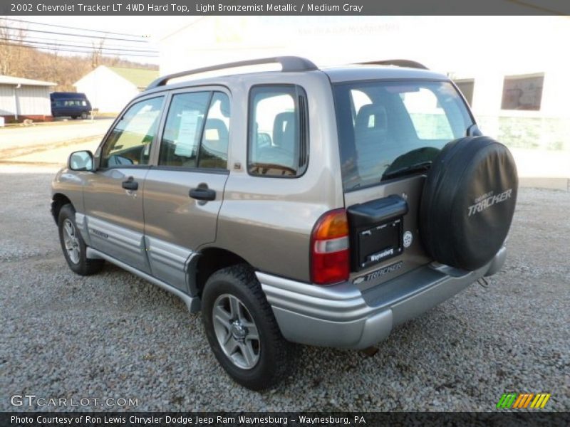 Light Bronzemist Metallic / Medium Gray 2002 Chevrolet Tracker LT 4WD Hard Top
