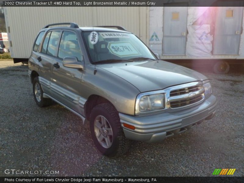 Light Bronzemist Metallic / Medium Gray 2002 Chevrolet Tracker LT 4WD Hard Top