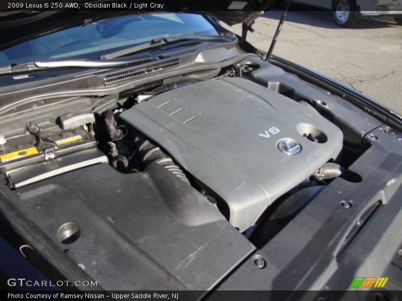 Obsidian Black / Light Gray 2009 Lexus IS 250 AWD