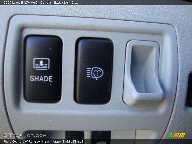 Obsidian Black / Light Gray 2009 Lexus IS 250 AWD