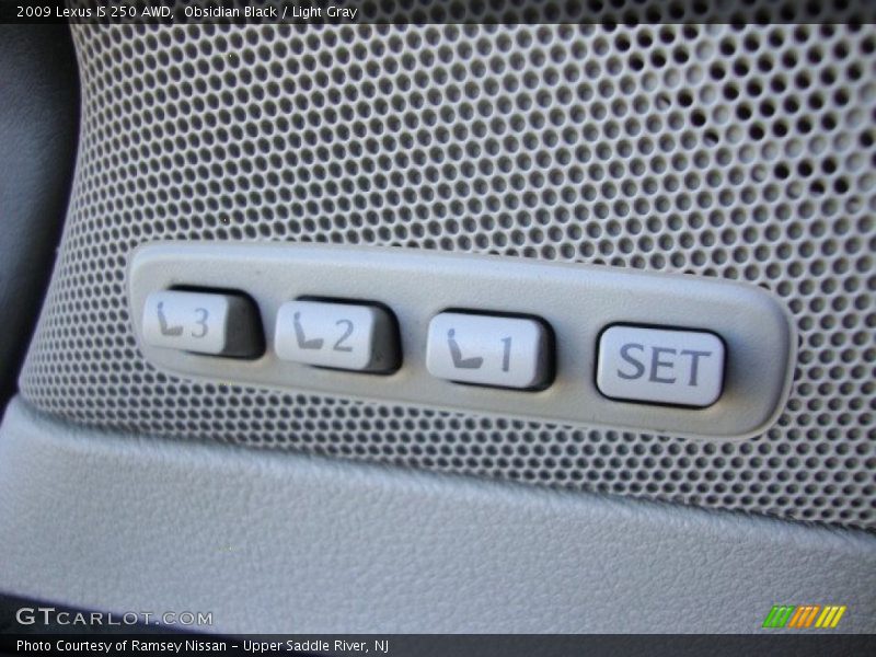 Obsidian Black / Light Gray 2009 Lexus IS 250 AWD