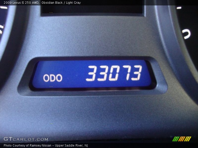 Obsidian Black / Light Gray 2009 Lexus IS 250 AWD
