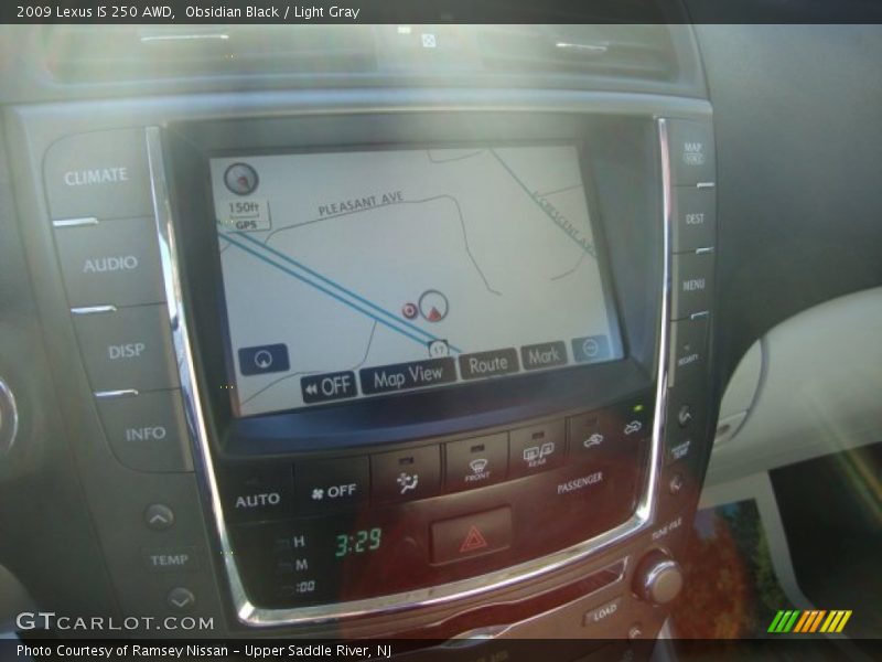 Obsidian Black / Light Gray 2009 Lexus IS 250 AWD