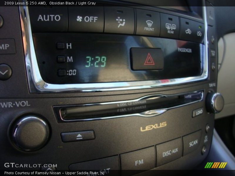 Obsidian Black / Light Gray 2009 Lexus IS 250 AWD