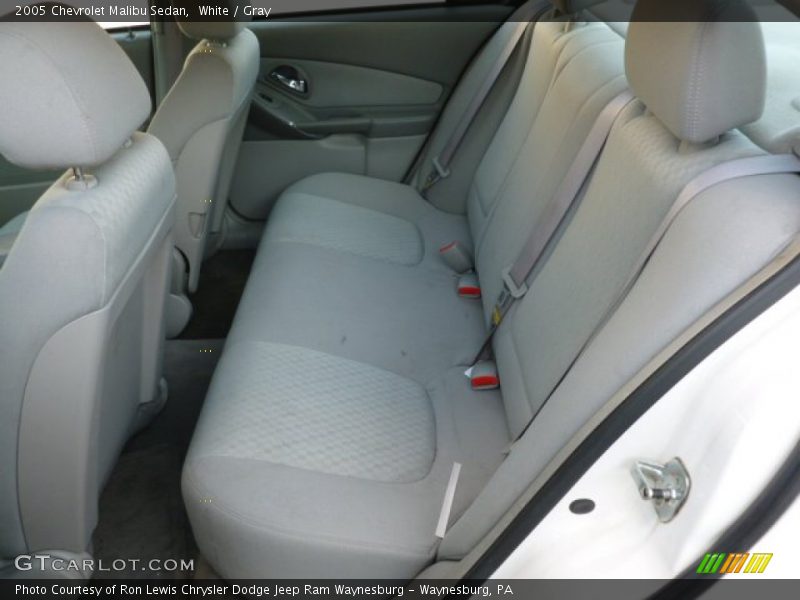 White / Gray 2005 Chevrolet Malibu Sedan