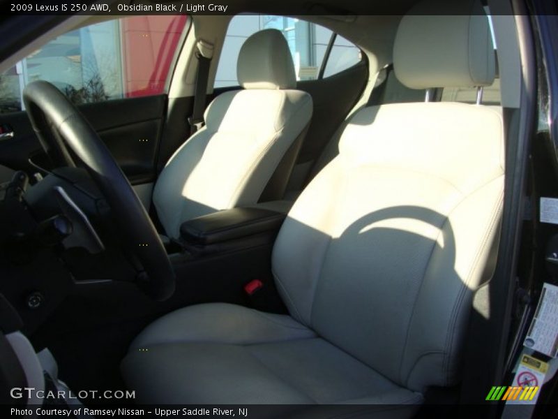 Obsidian Black / Light Gray 2009 Lexus IS 250 AWD