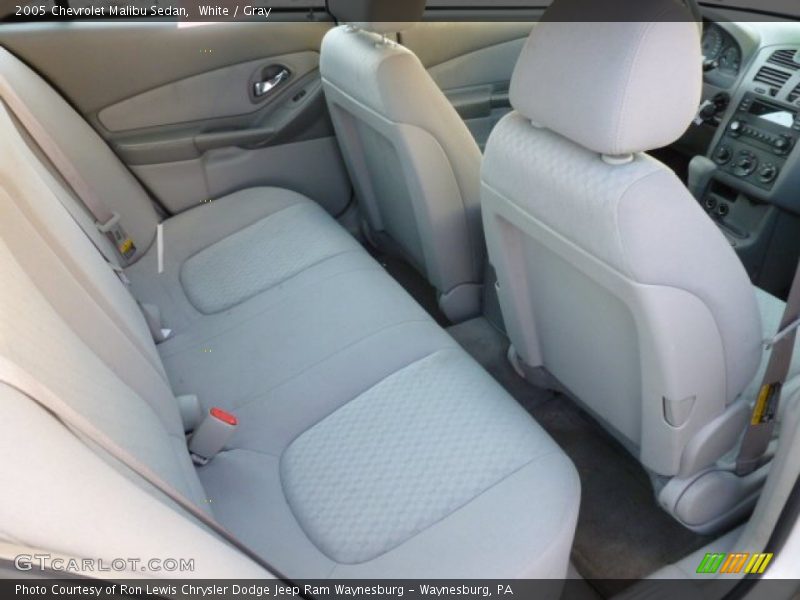 White / Gray 2005 Chevrolet Malibu Sedan