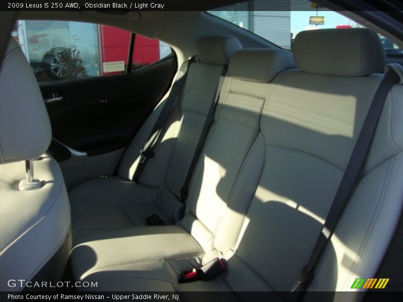 Obsidian Black / Light Gray 2009 Lexus IS 250 AWD
