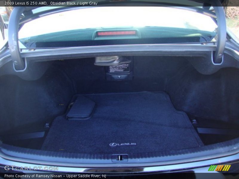 Obsidian Black / Light Gray 2009 Lexus IS 250 AWD