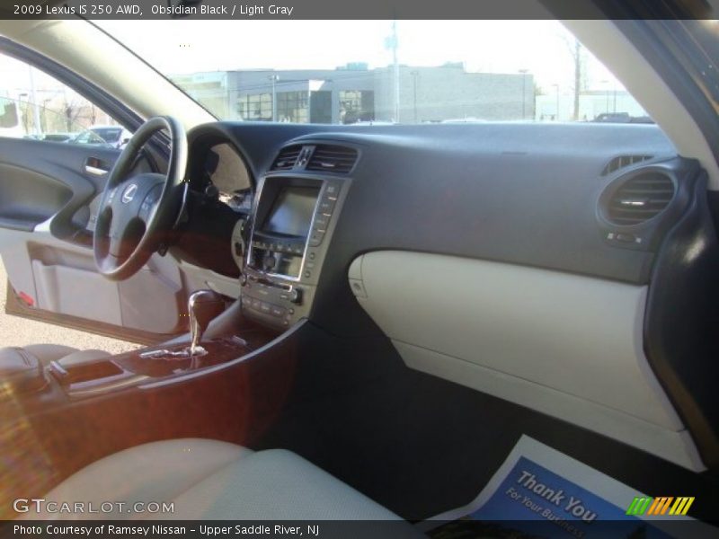Obsidian Black / Light Gray 2009 Lexus IS 250 AWD