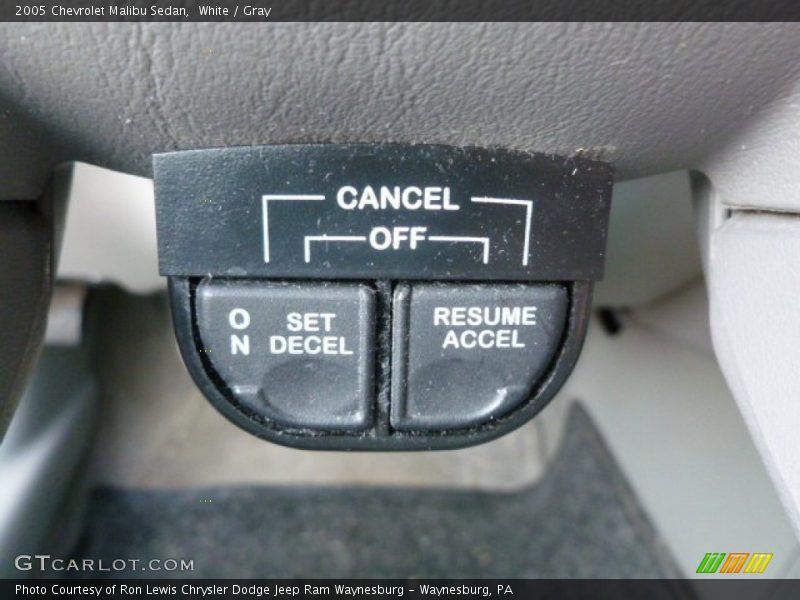 White / Gray 2005 Chevrolet Malibu Sedan