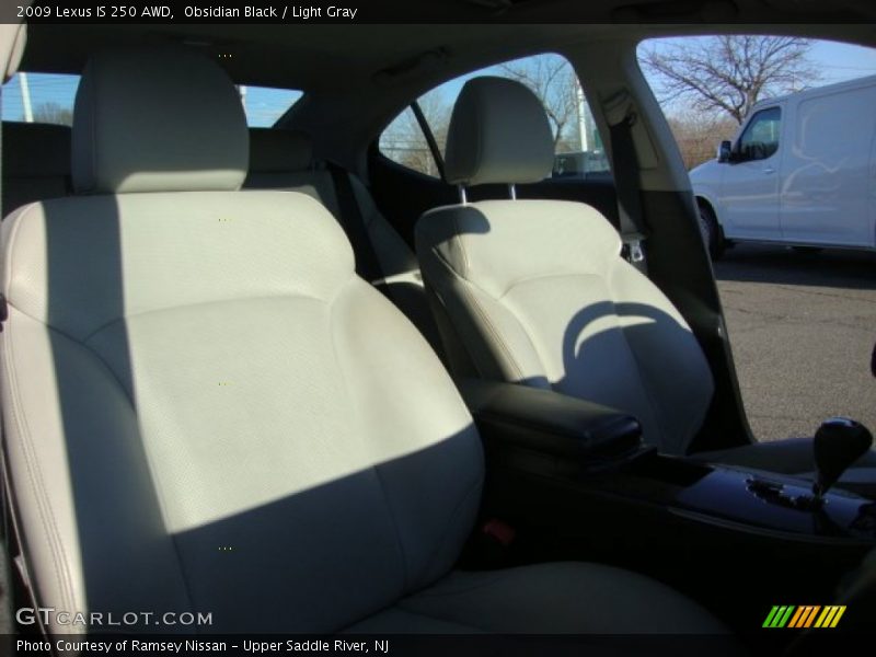 Obsidian Black / Light Gray 2009 Lexus IS 250 AWD