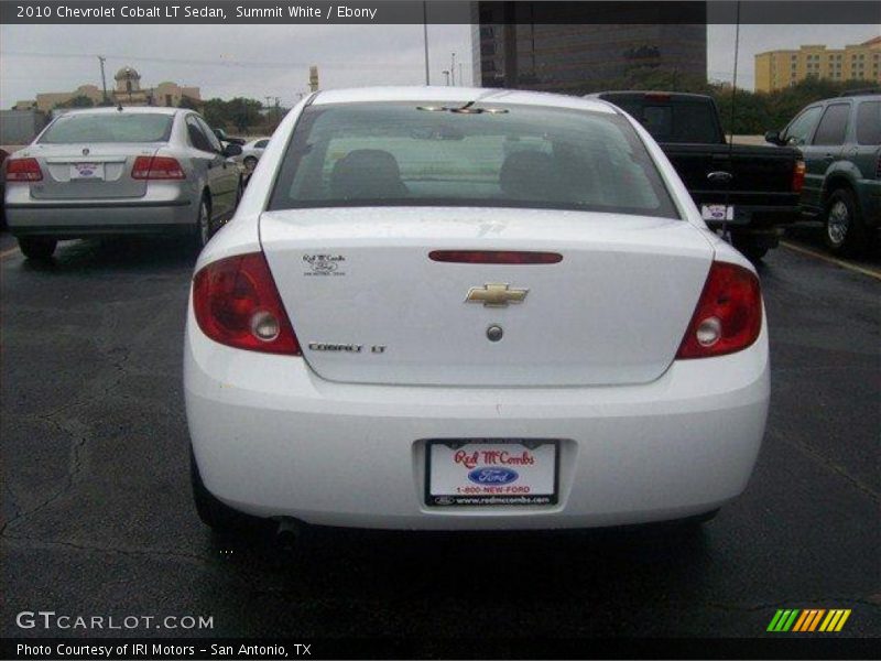 Summit White / Ebony 2010 Chevrolet Cobalt LT Sedan