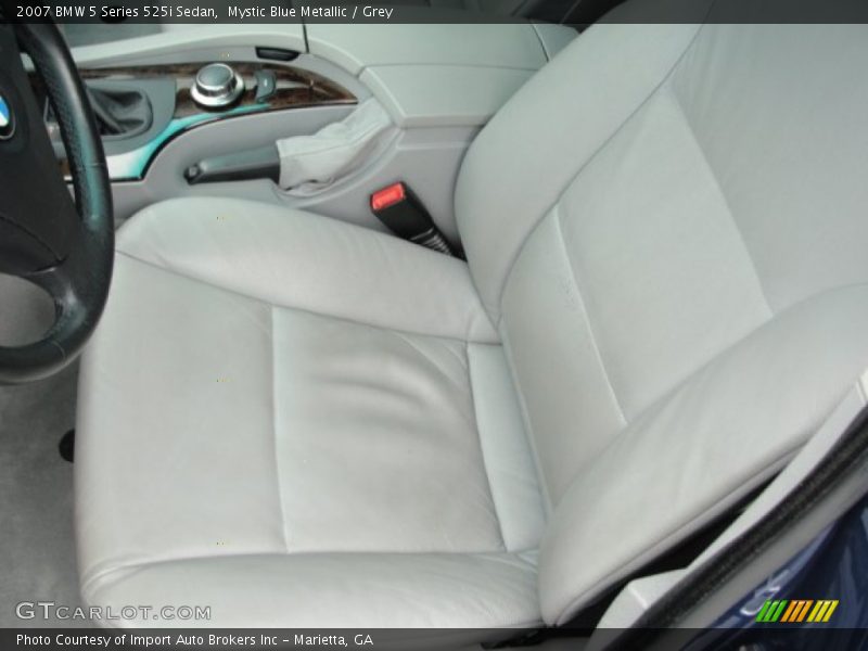 Mystic Blue Metallic / Grey 2007 BMW 5 Series 525i Sedan