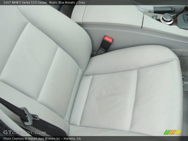 Mystic Blue Metallic / Grey 2007 BMW 5 Series 525i Sedan