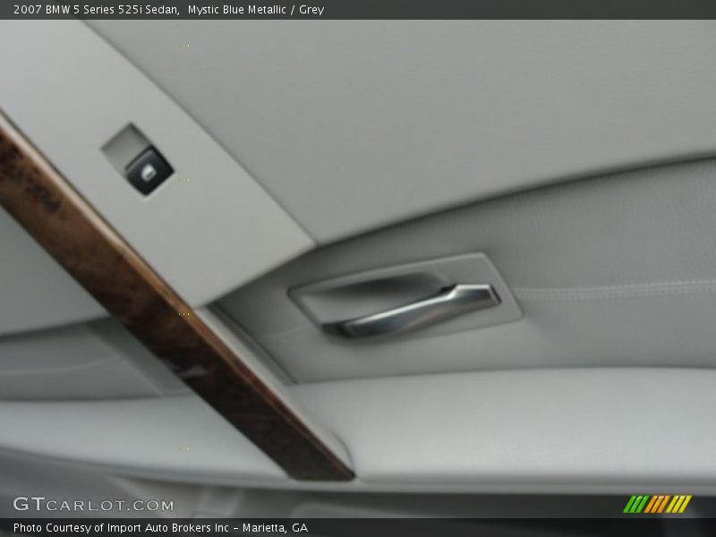 Mystic Blue Metallic / Grey 2007 BMW 5 Series 525i Sedan