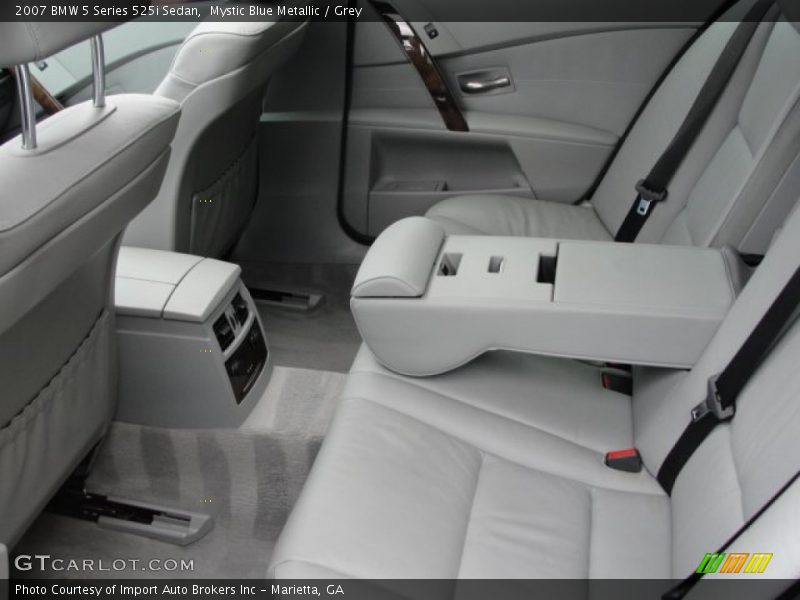 Mystic Blue Metallic / Grey 2007 BMW 5 Series 525i Sedan