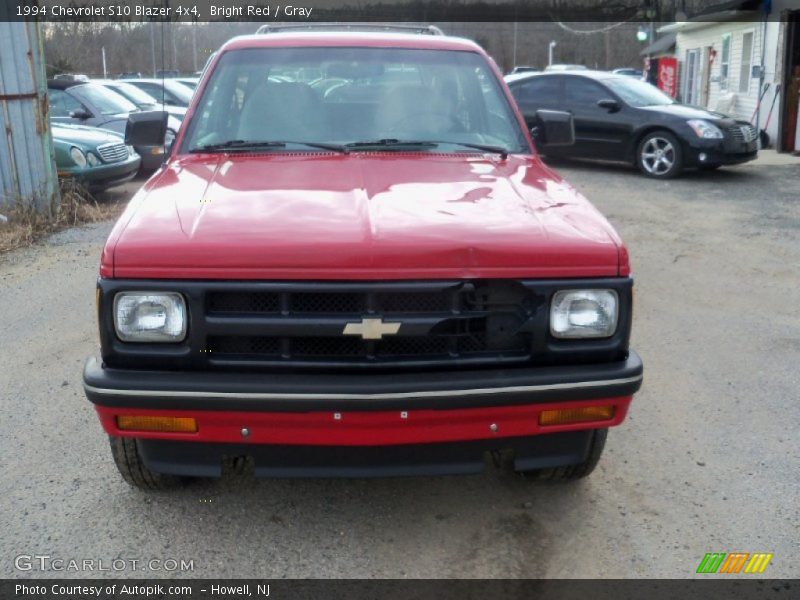 Bright Red / Gray 1994 Chevrolet S10 Blazer 4x4